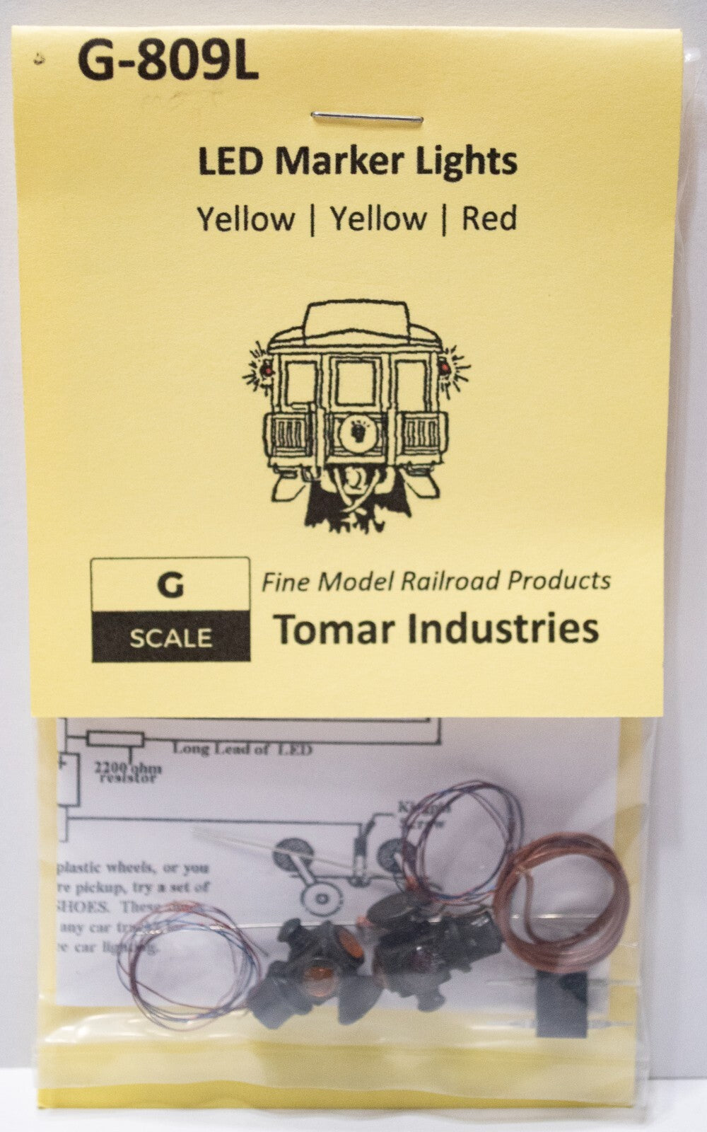 Tomar Industries #G-809L LED Marker Lights (Yellow/Yellow/Red)