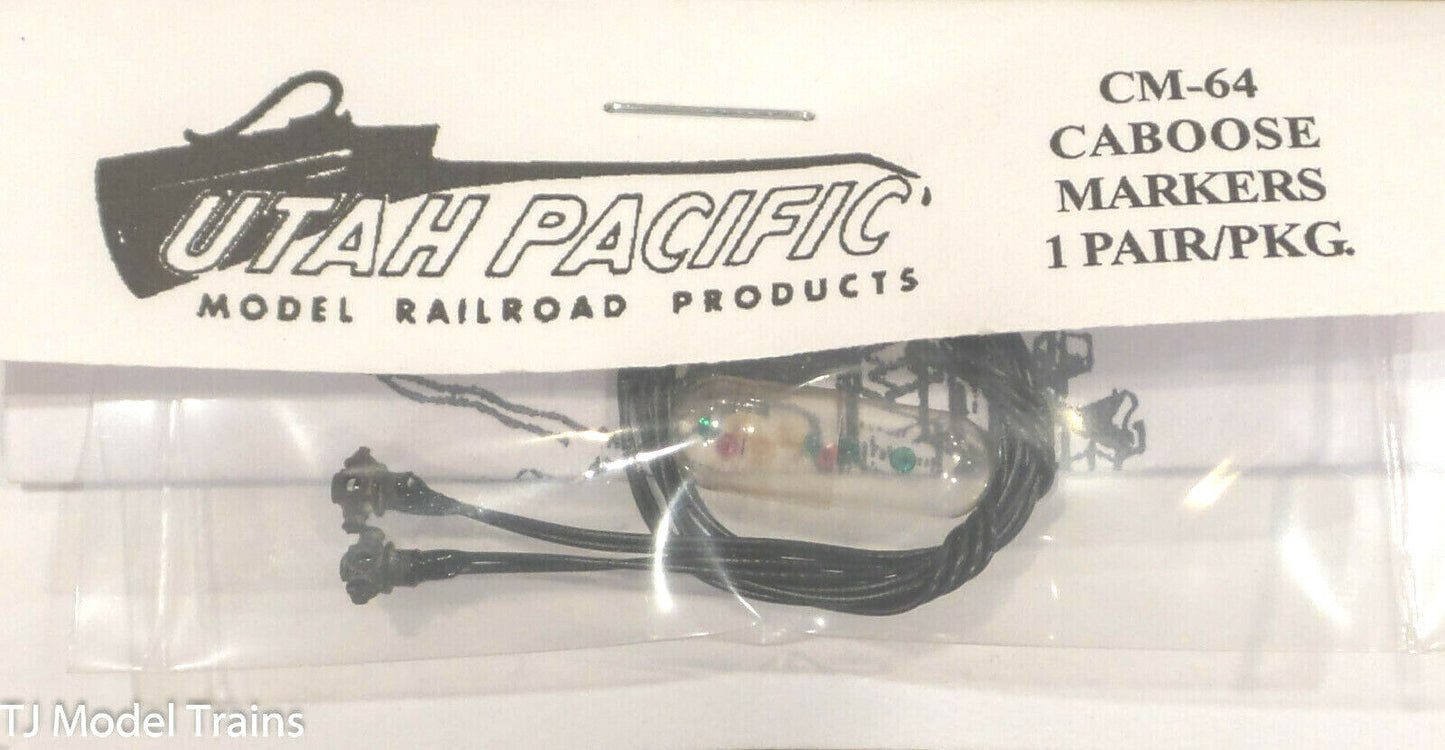 Utah Pacific #64 Caboose Marker (Brass Castings) Bulb Style