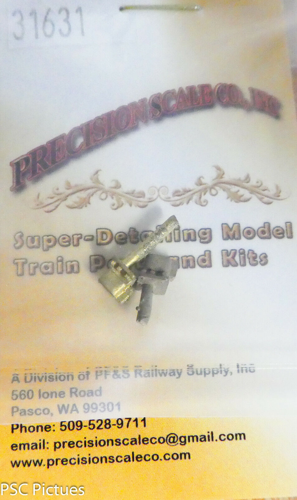 Precision Scale HOn3 #31631 Coupler Pockets, Intermediate C-16 (Brass Castings)