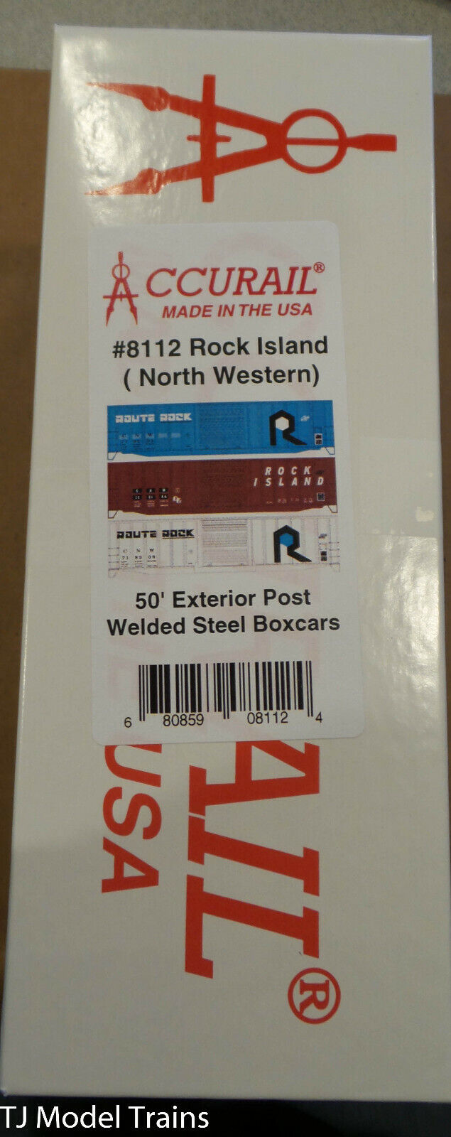 Accurail HO #8112 (3 Pack) 50' Exterior Post Welded Steel Boxcars (NorthWestern)