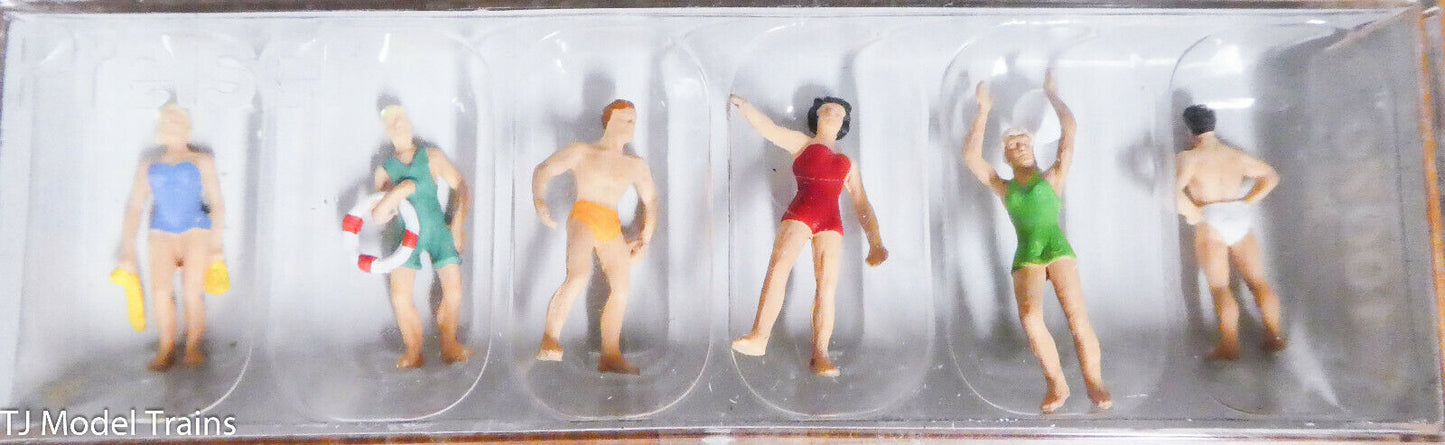 Preiser HO #10070 Recreation & Sports -- Standing Swimmers (Painted) 1:87th