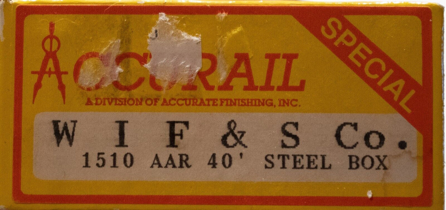 Accurail HO #1510 (40' AAR Box Steel) WIF&SC