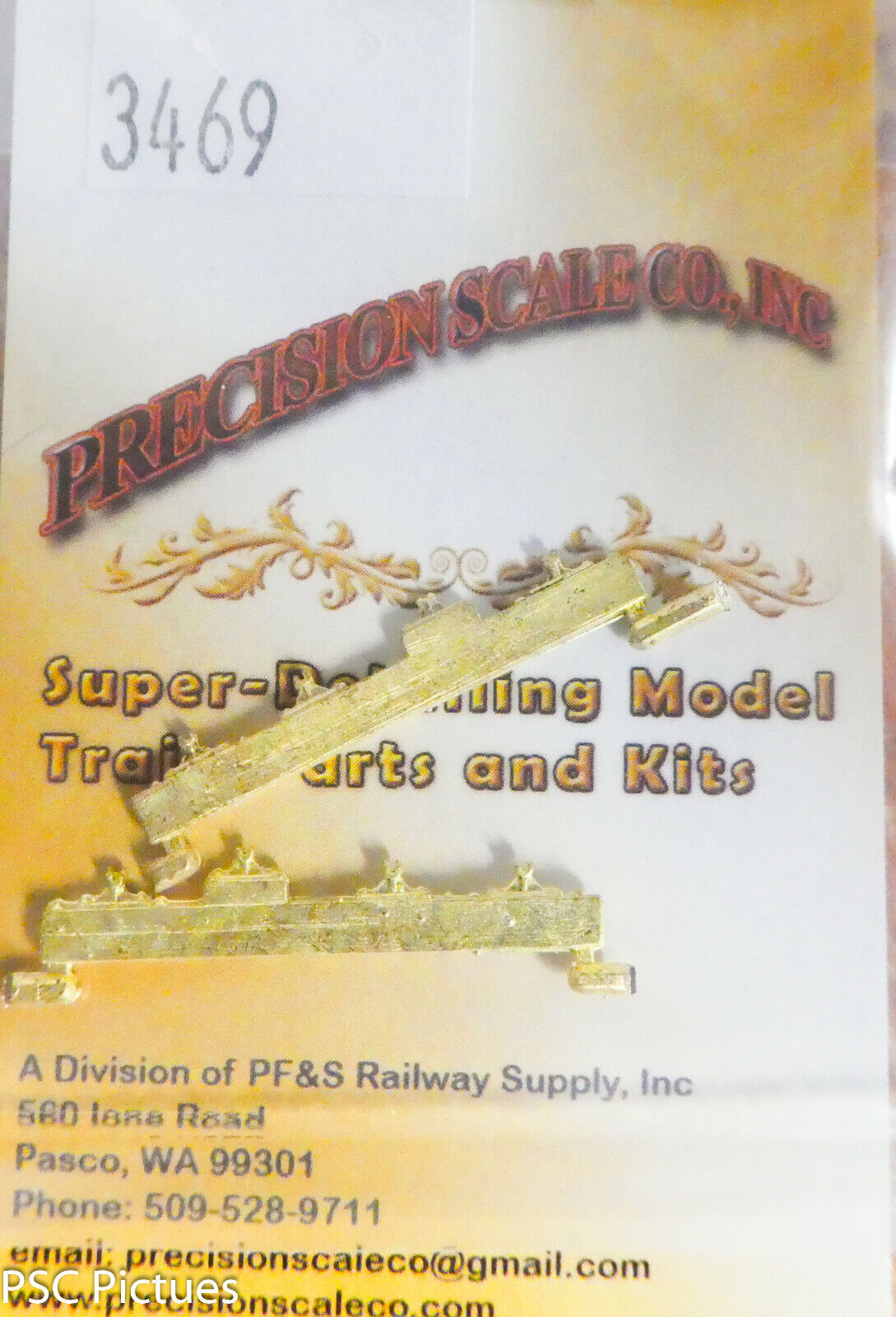 Precision Scale HO #3469 Needlebeam w/Queen Posts, D&RGW/RGW/C&S Cars (Brass)