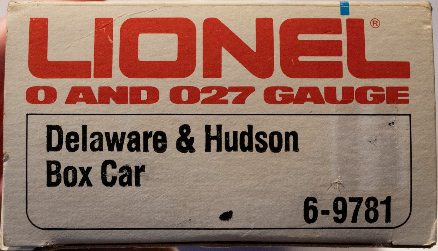 Lionel O Scale #6-9781 Delaware & Hudson Box Car D & H