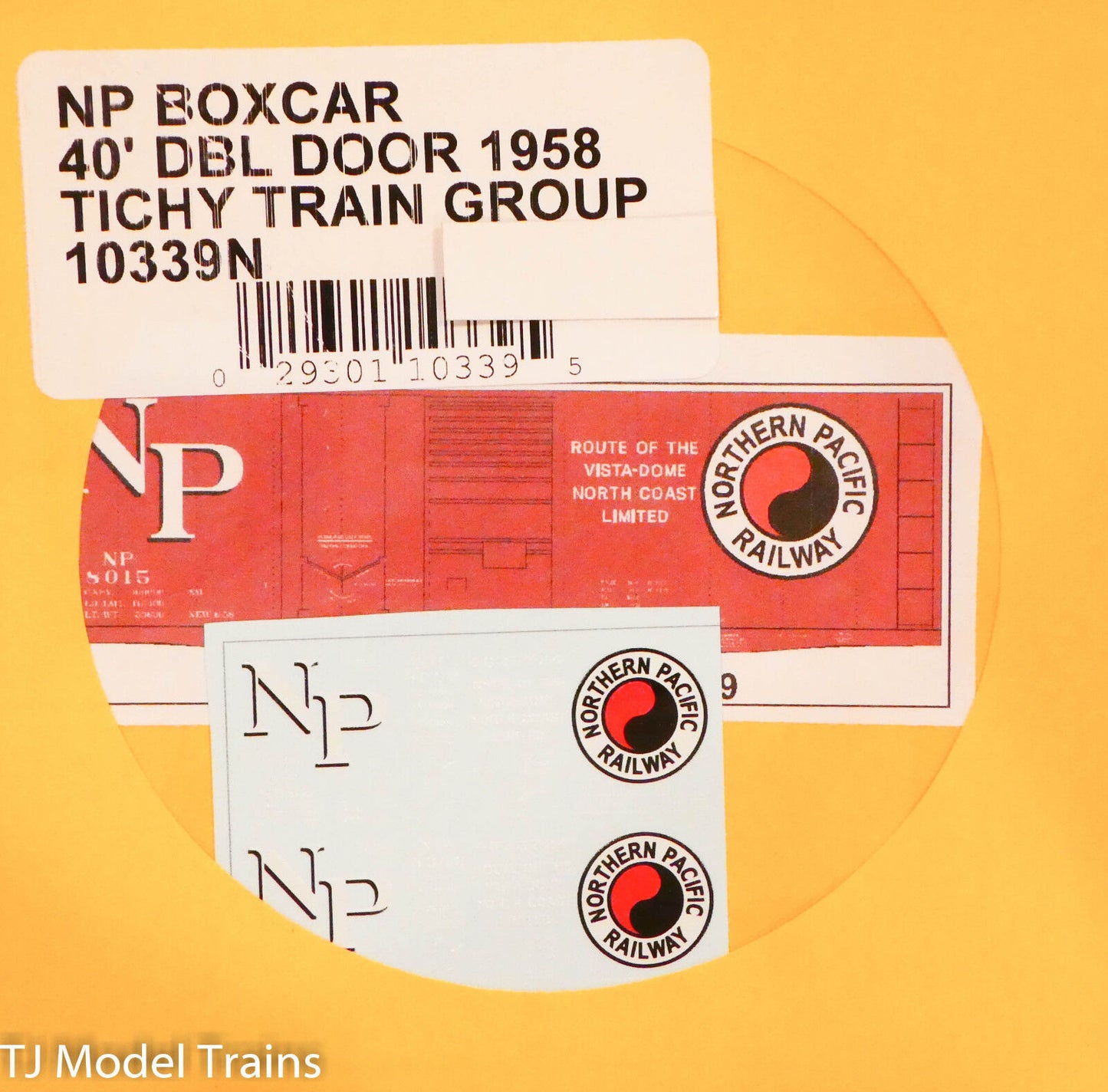Tichy Train Group Decal #10339N NP 40' Dbl Door 1958 Boxcar (Decal)