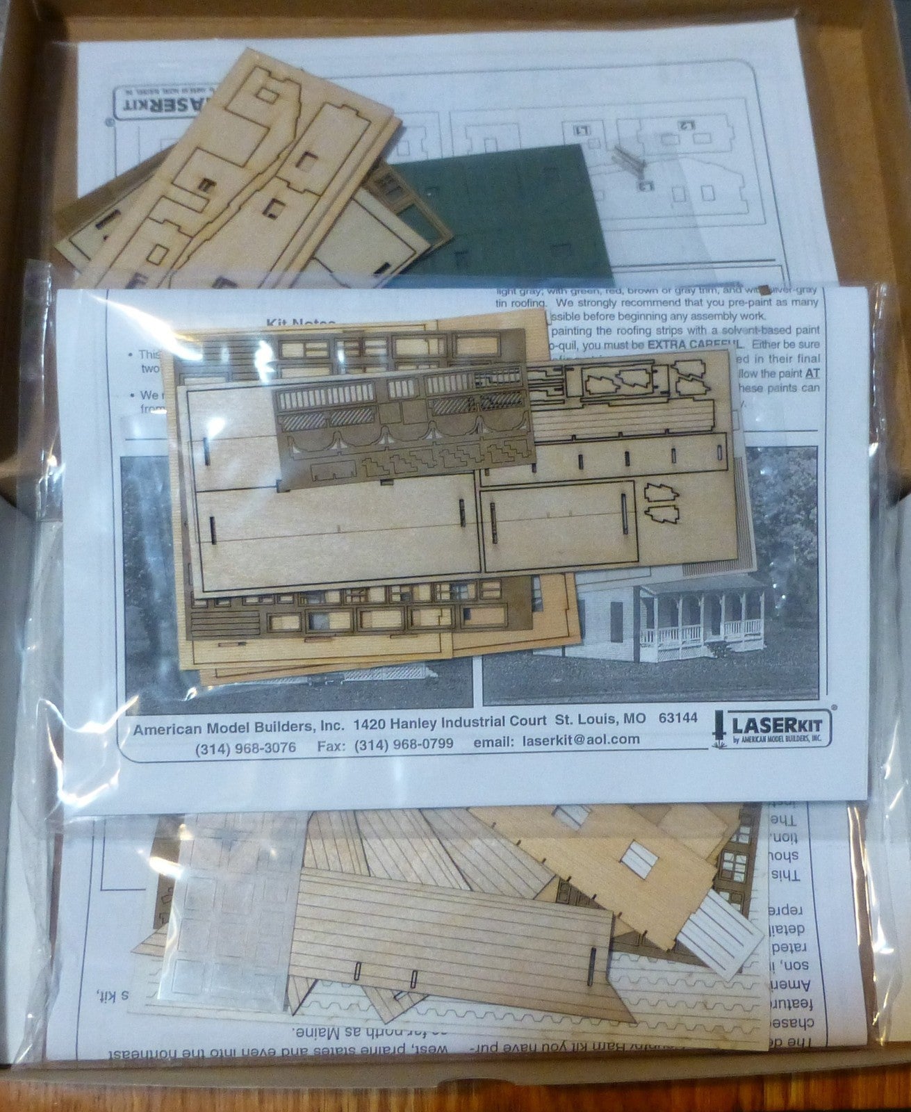 American Model Builders N #614 Midwest Farm Combo (Laser Kit) Building Kit