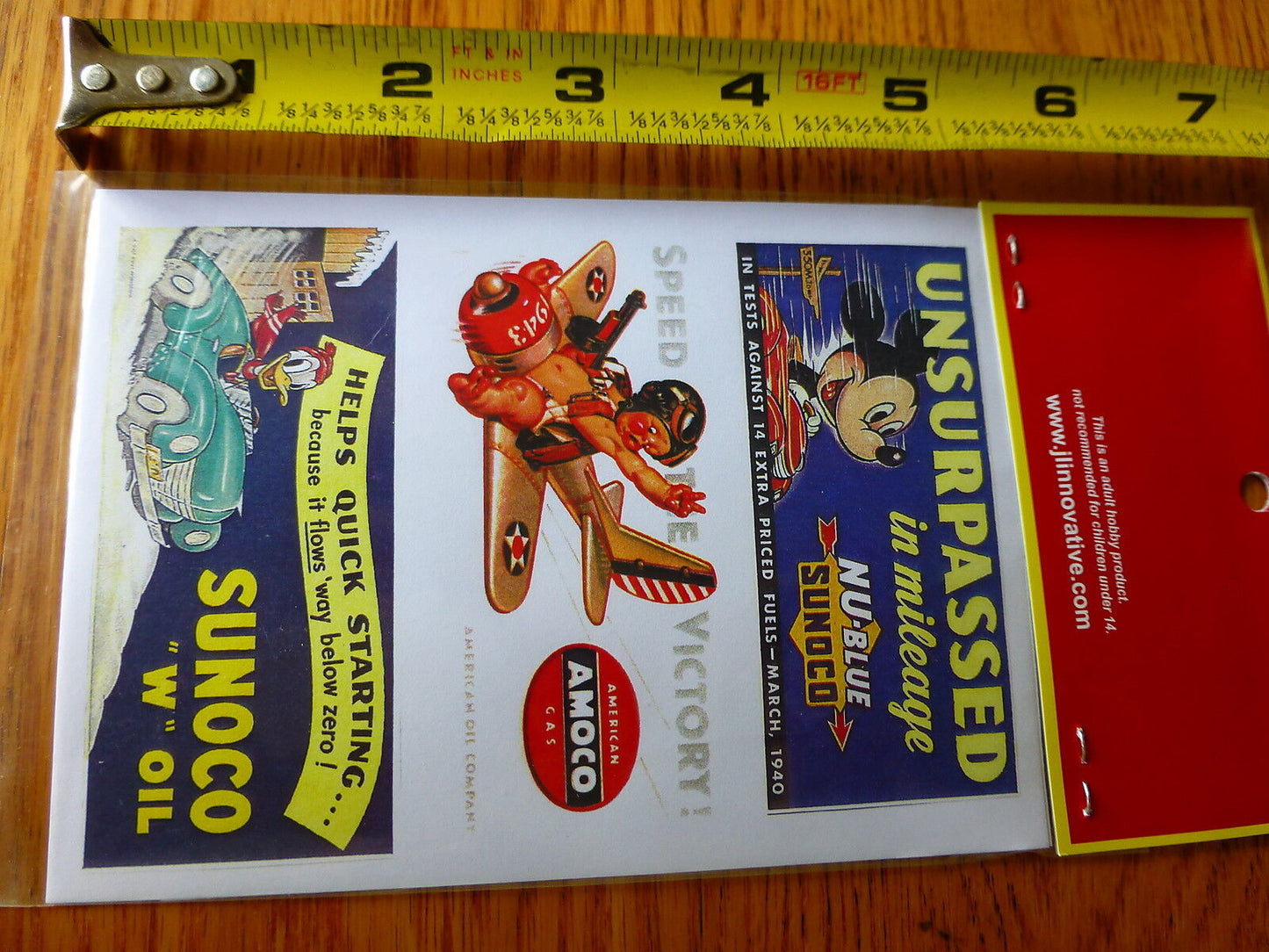 JL Innovative Design HO #164 Gas Station/Oil Billboard Signs 1940s / Paper Signs