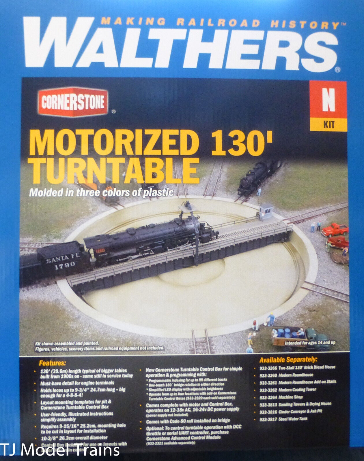 Walthers Cornerstone N #2618 - Motorized 130' Turntable