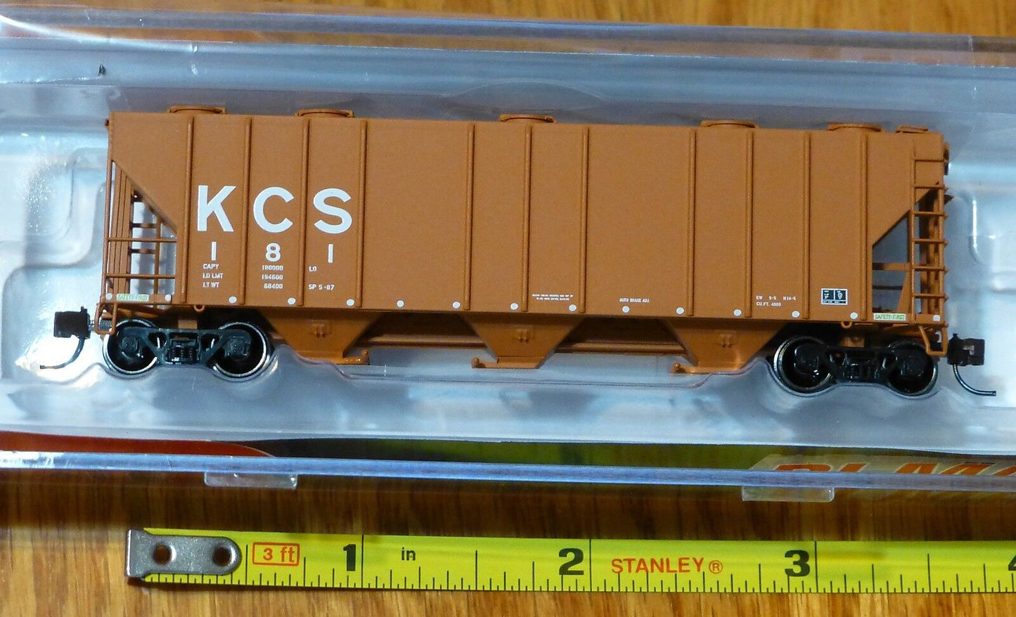 BLMA Models N #11079 (Rd #181) KCS (Re-Paint) PS-4000 Covered Hopper
