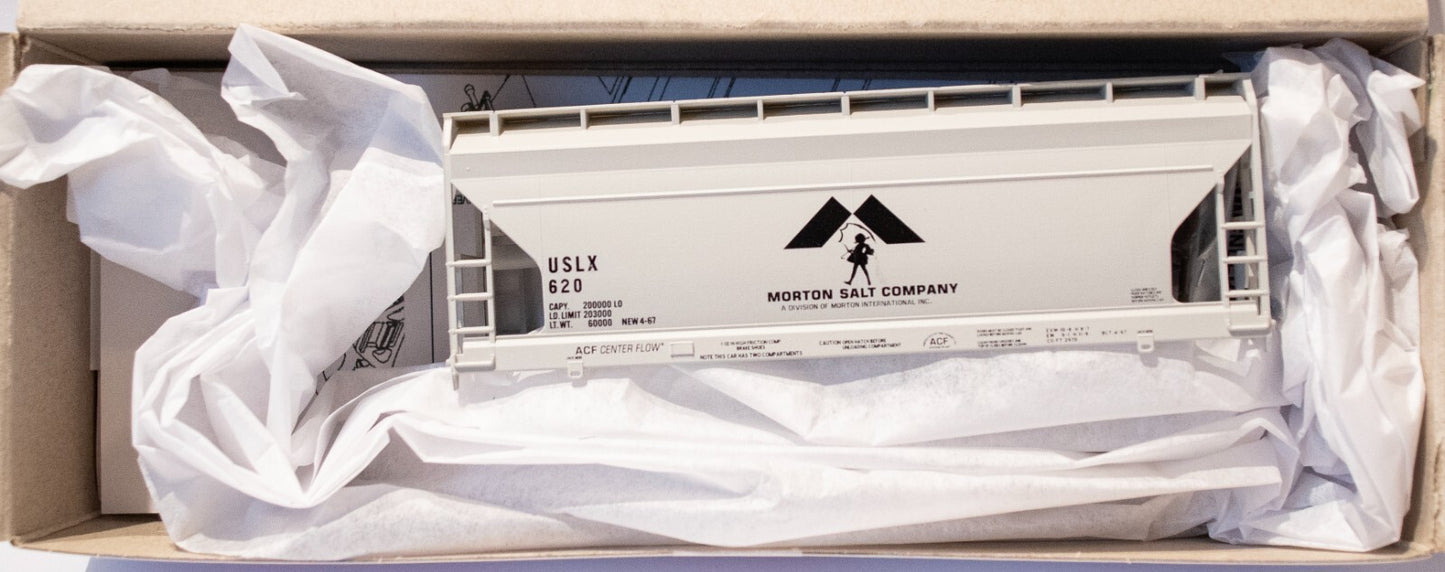 Accurail HO #8171 (3Pck) ACF 2-Bay Covered Hopper 3-Pack - Kit -- 1 Each: Morton