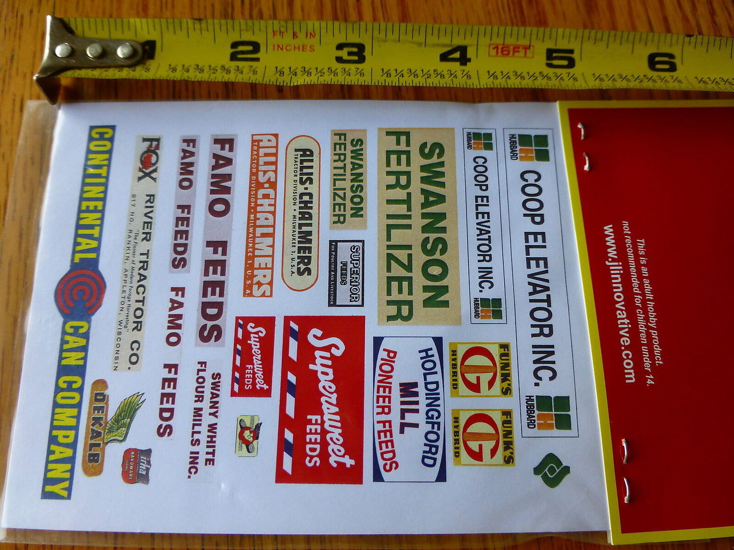 JL Innovative Design HO #383 Elevator/Feed & Seed Signs 1950s-present (44) Paper