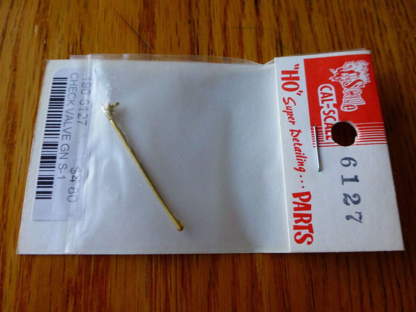 Cal-Scale #6127 Check Valve GN S-1 (HO Scale) Brass Casting