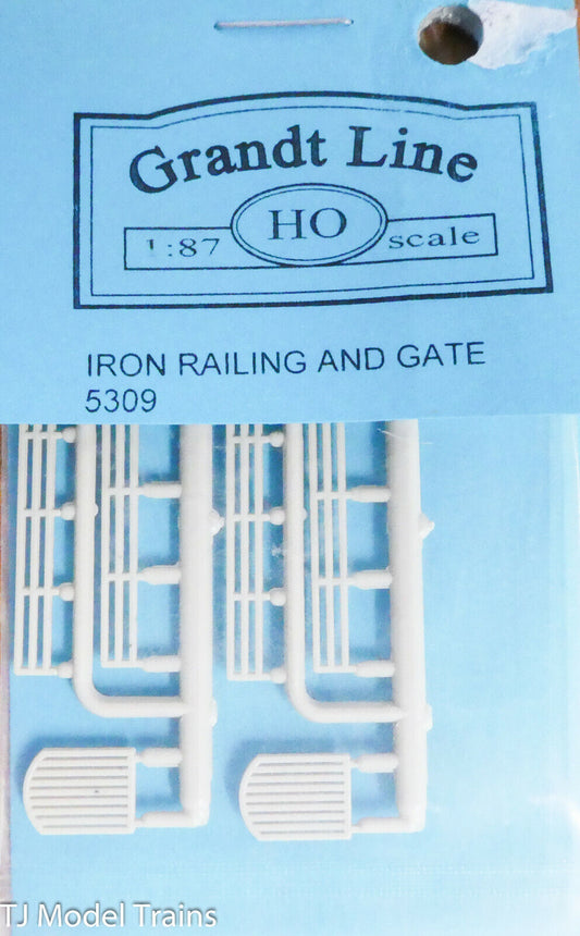 Grandt Line HO #5309 Railing & Gate Set (Plastic Parts) 1:87th Scale