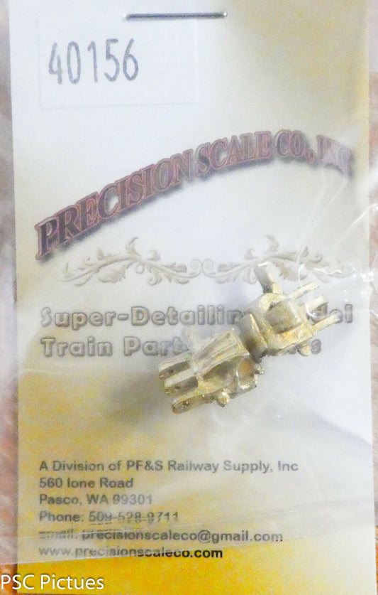 Precision Scale O #40156 Coupler, Short Shank, Dummy Coupler, Loco (1 Pair Brass
