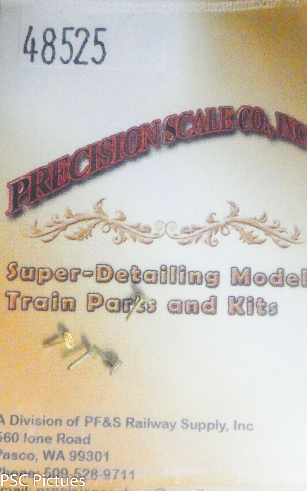 Precision Scale HO #48525 (HO,N,O,S,L,A) Round Valve Handles, .087ths., 6-Spoke