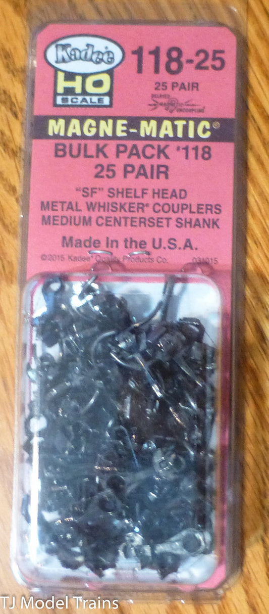 Kadee #118-25 (11825) Bulk Pack of 118's 25 Pair in Package