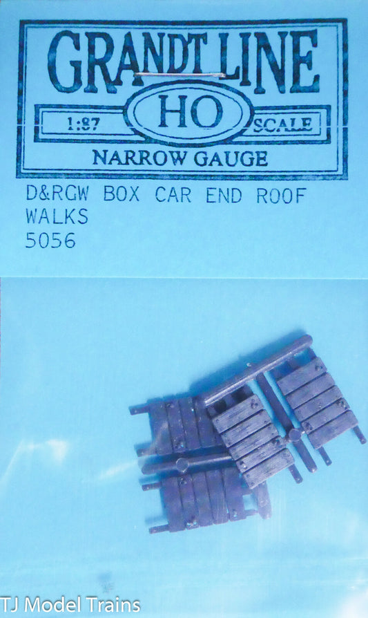 Grandt Line #5056 (Narrow Gauge) D&RGW Boxcar End Roof Walks