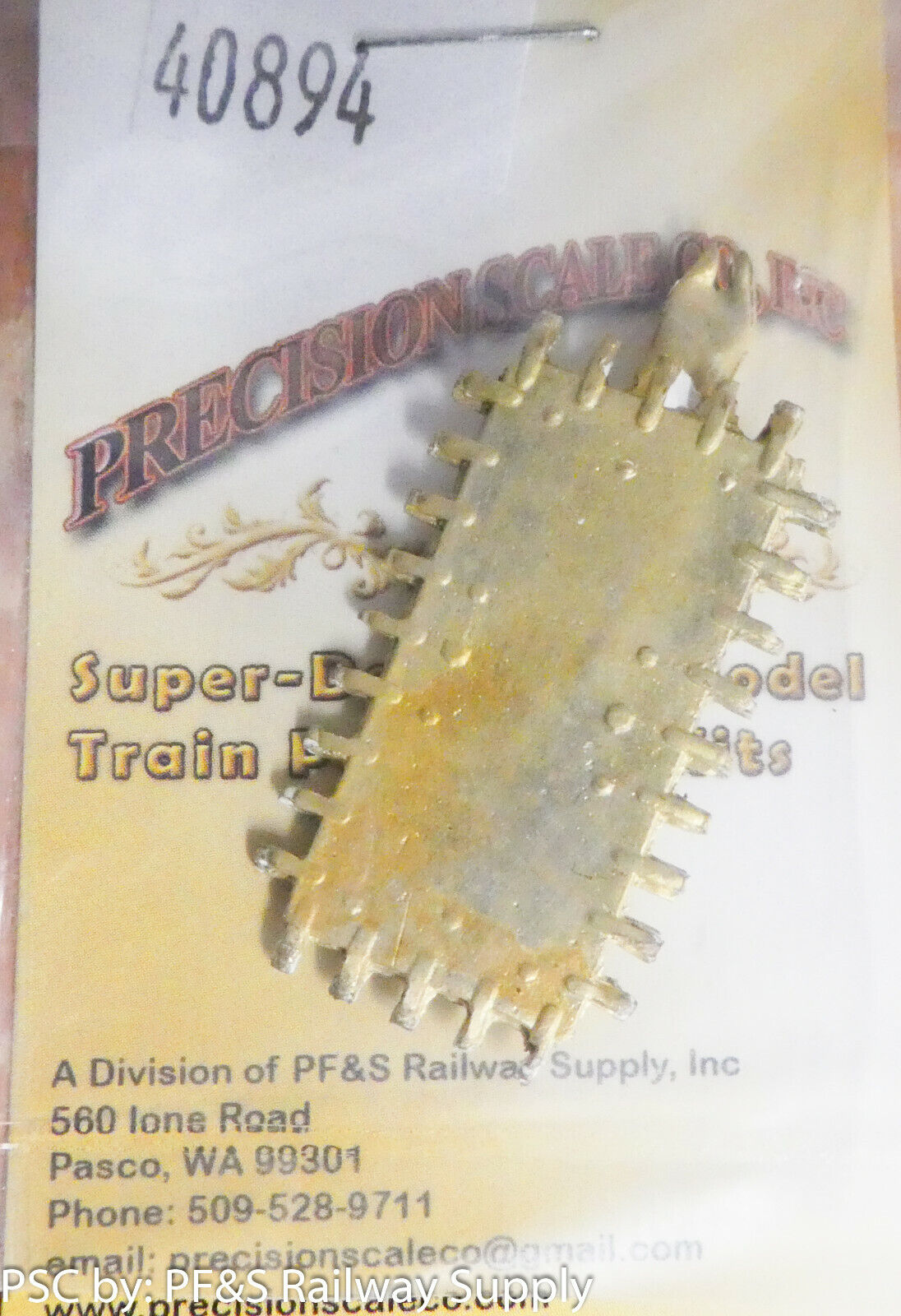 Precision Scale #40894 Cover, Feedwater Heater (Brass Casting)