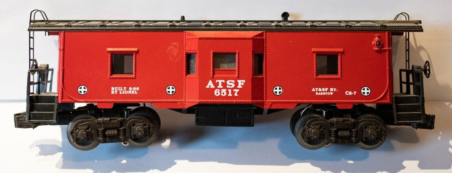 Lionel #6-19732 ATSF Santa FE 6517 Lighted Bay Window Caboose in OB