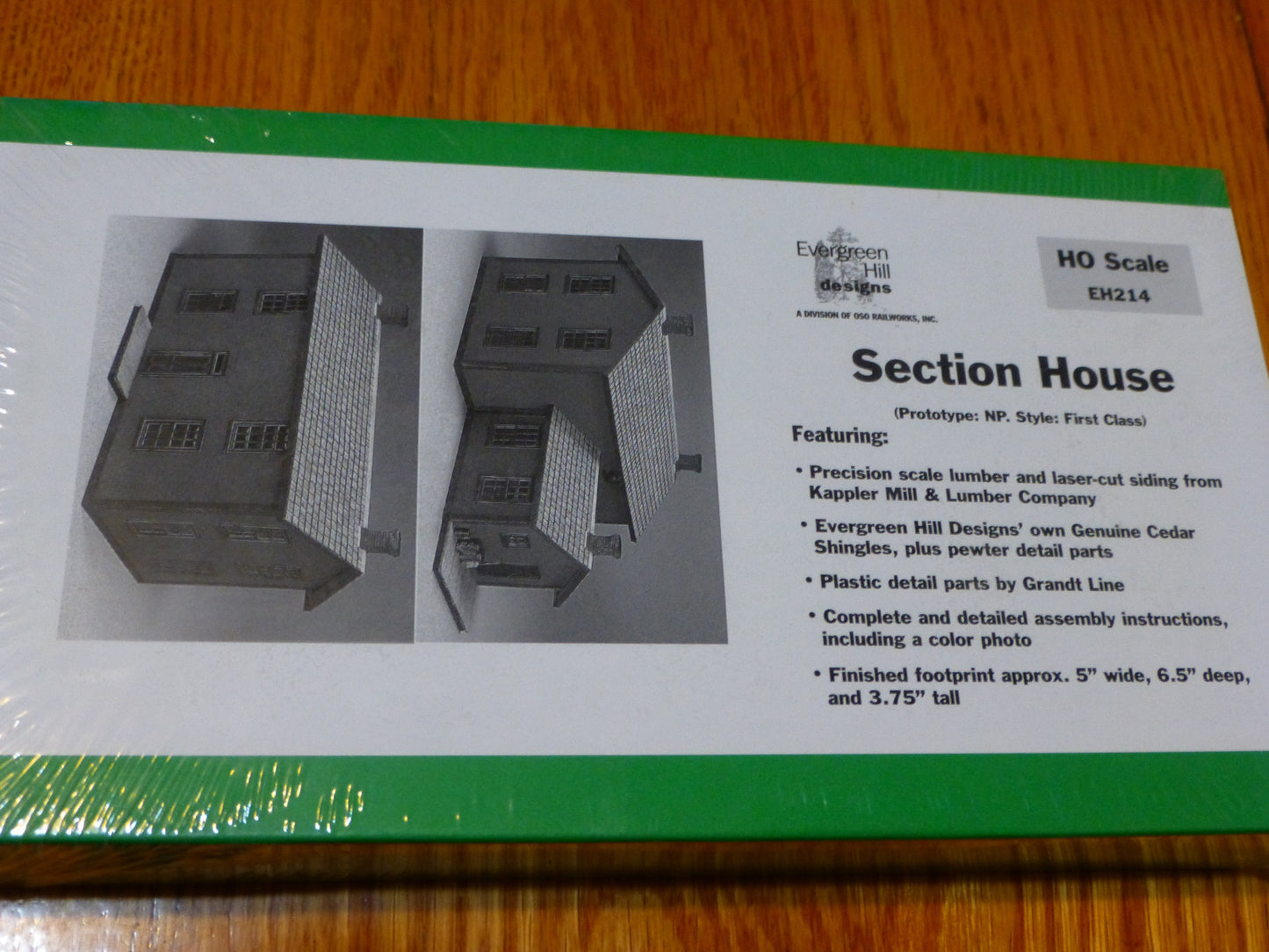 Evergreen Hill HO #214 Section House (kit)