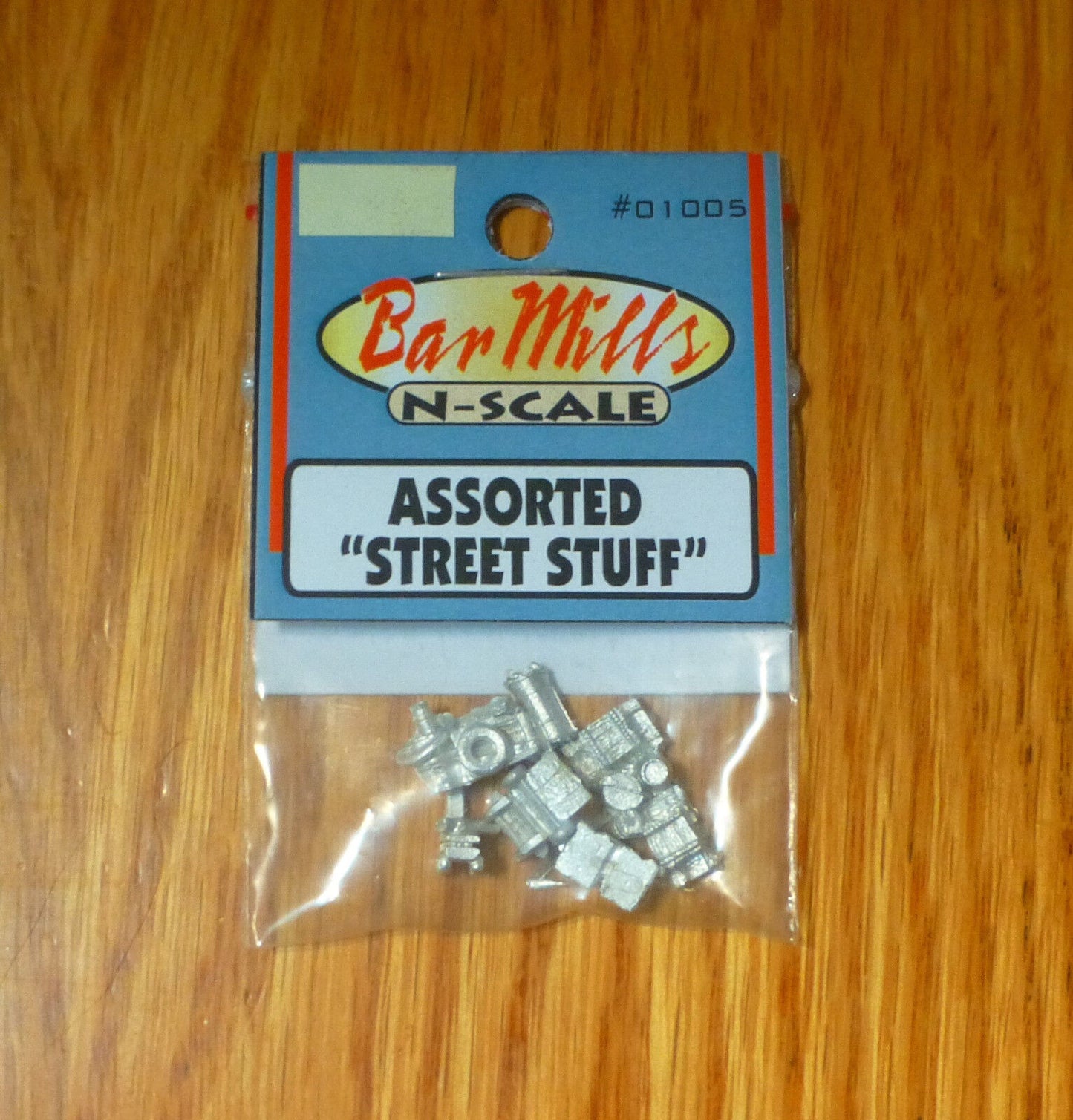 Bar Mills N #1005 Assorted Street Stuff -- Unpainted pkg(5)