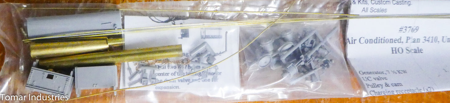 Precision Scale HO #3769 Pullman Standard Non-Air Conditioning Under-Body detail