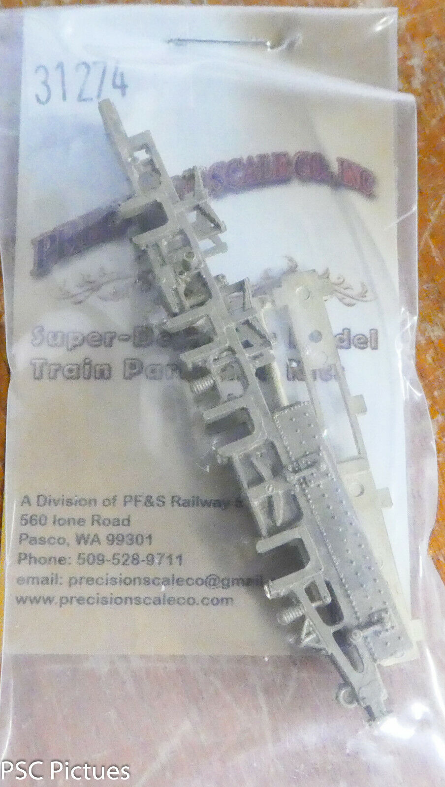 Precision Scale HOn3 #31274 Frame, Main w/Cover Plate, Modern C-16 (Brass)