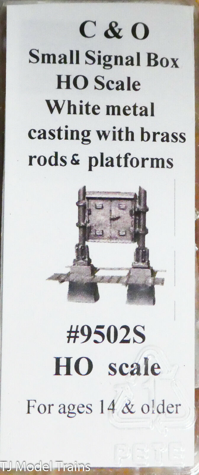 Stewart HO Scale #9502S (C&O Small Signal Box) White Metal Casting / Brass
