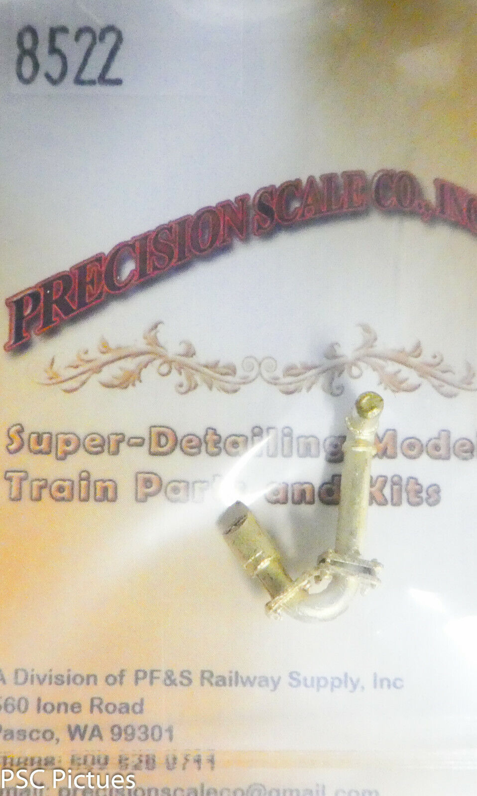 Precision Scale O #8522 Pipe, Dry, Boiler (Brass Casting)