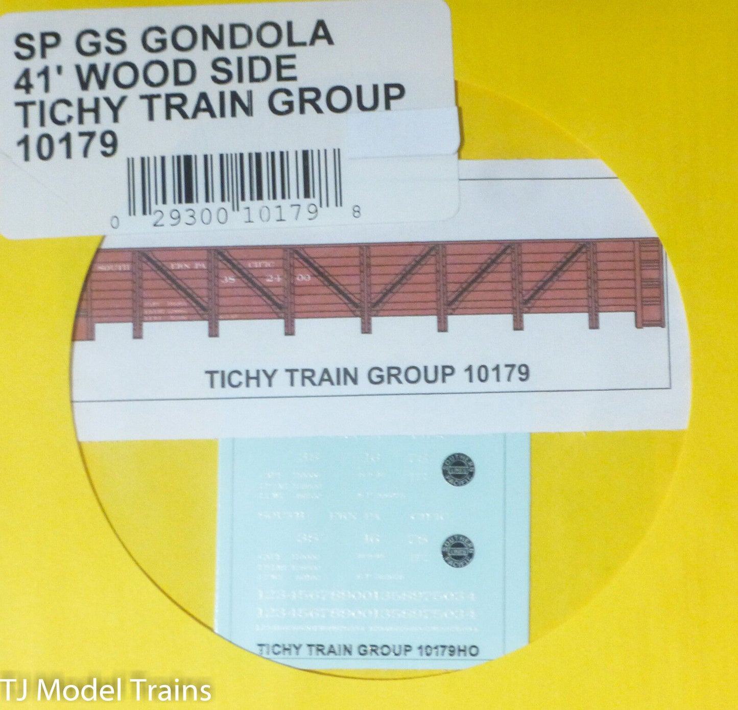 Tichy Train Group #10179 Decal for: Southern Pacific GS Wood Gondola