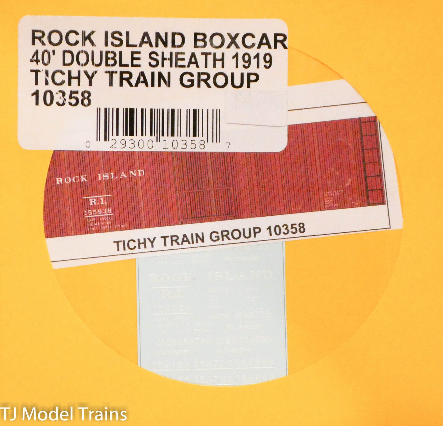 Tichy Train Group HO #10358 Rock Island 40' Double Sheath Boxcar (1919) (Decal)