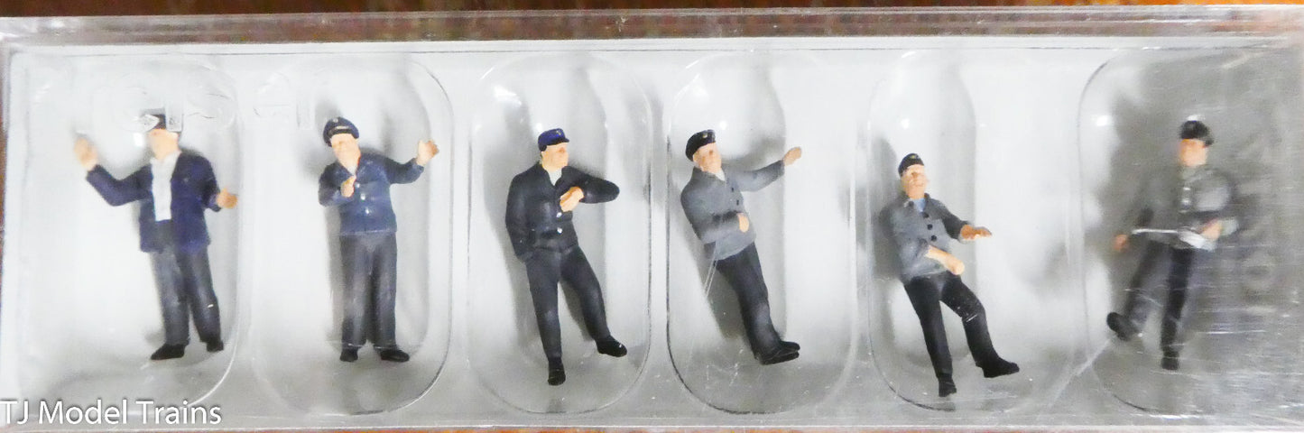 Preiser HO #10717 European Era III Locomotive Crew -- pkg(6)