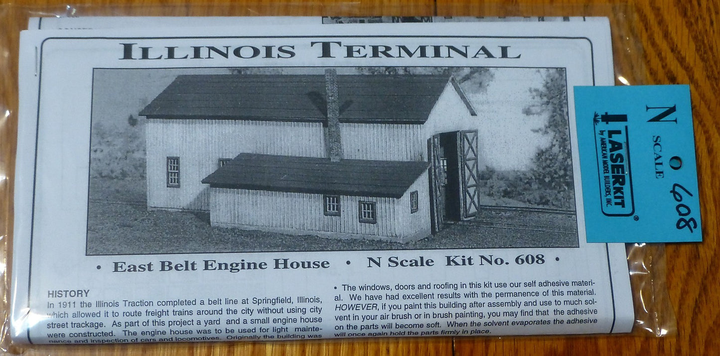 American Model Builders, Inc #608 Engine/Warehouse -- 4-1/2 x 2-1/2 x 2" N Scale
