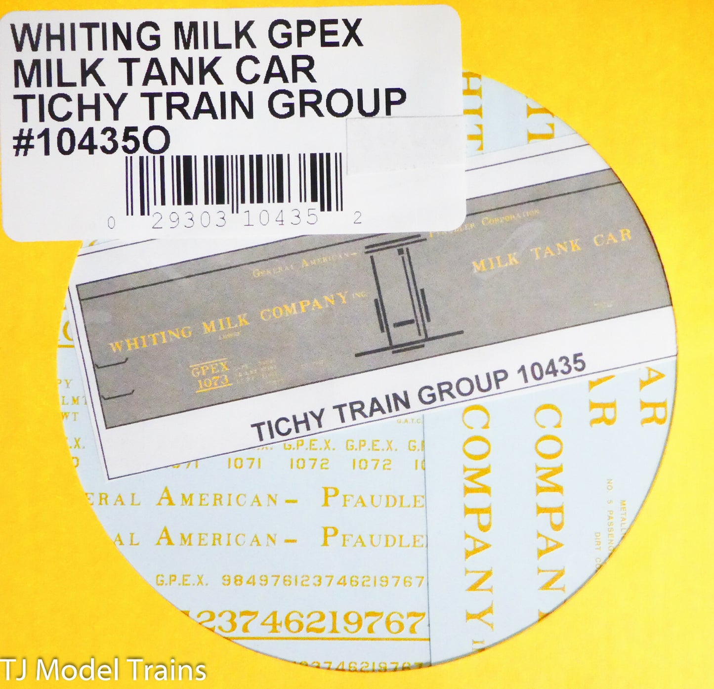 Tichy Train Group O #10435O Whiting Milk GPEX Milk Tank Car (Decal)