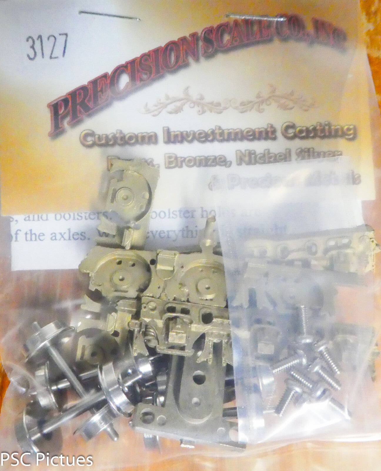 Precision Scale HO #3127 Trucks, Commonwealth Tender, 33" Wheels, 105" WB, HO