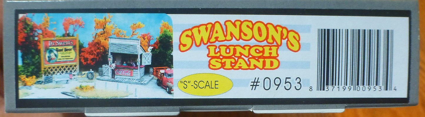 Bar Mills #953 (S Scale) Swanson's Lunch Stand (Figures Not Included)