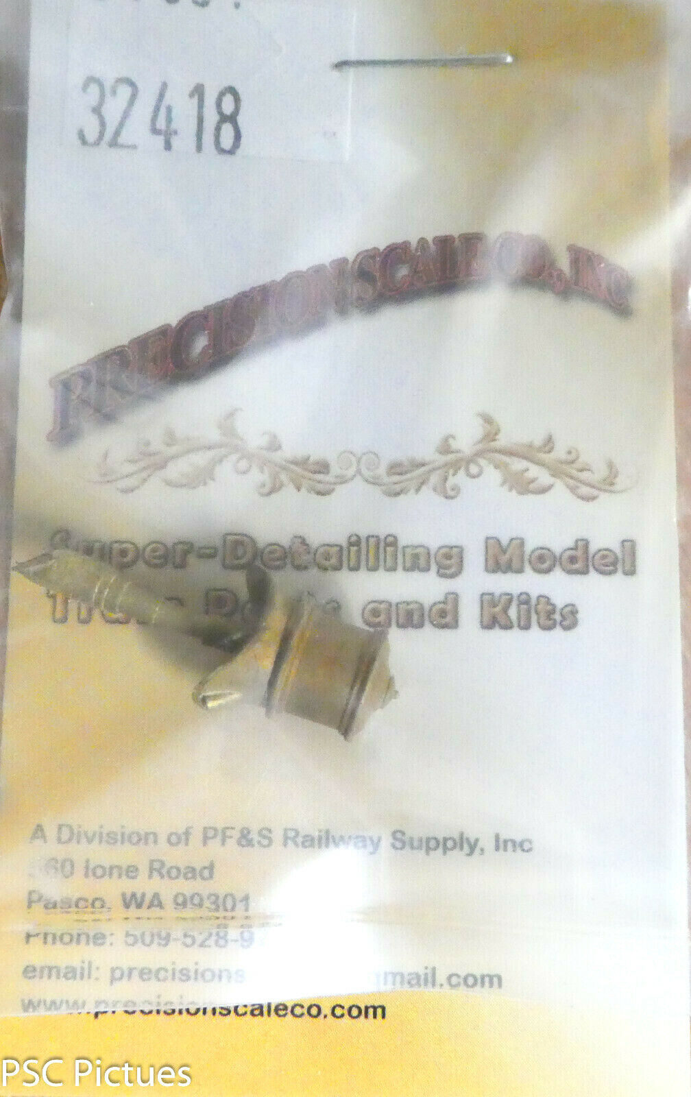 Precision Scale HO #32418 Sand Dome, Fluted, for: Straight Boiler 22-Ton Shay