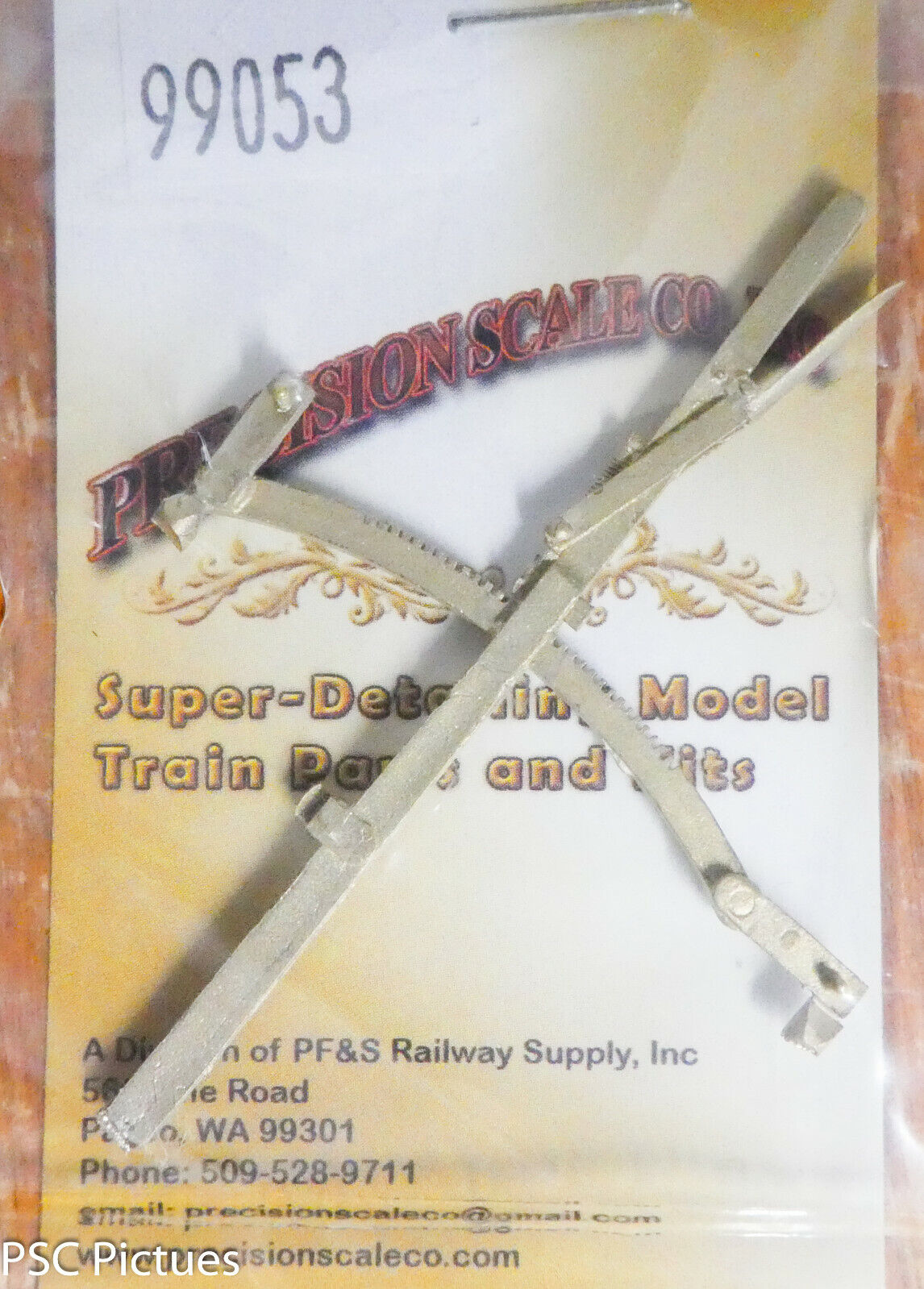 Precision Scale #99053 (Large Scale) Reverse Lever, Boiler Side Mount (Brass)