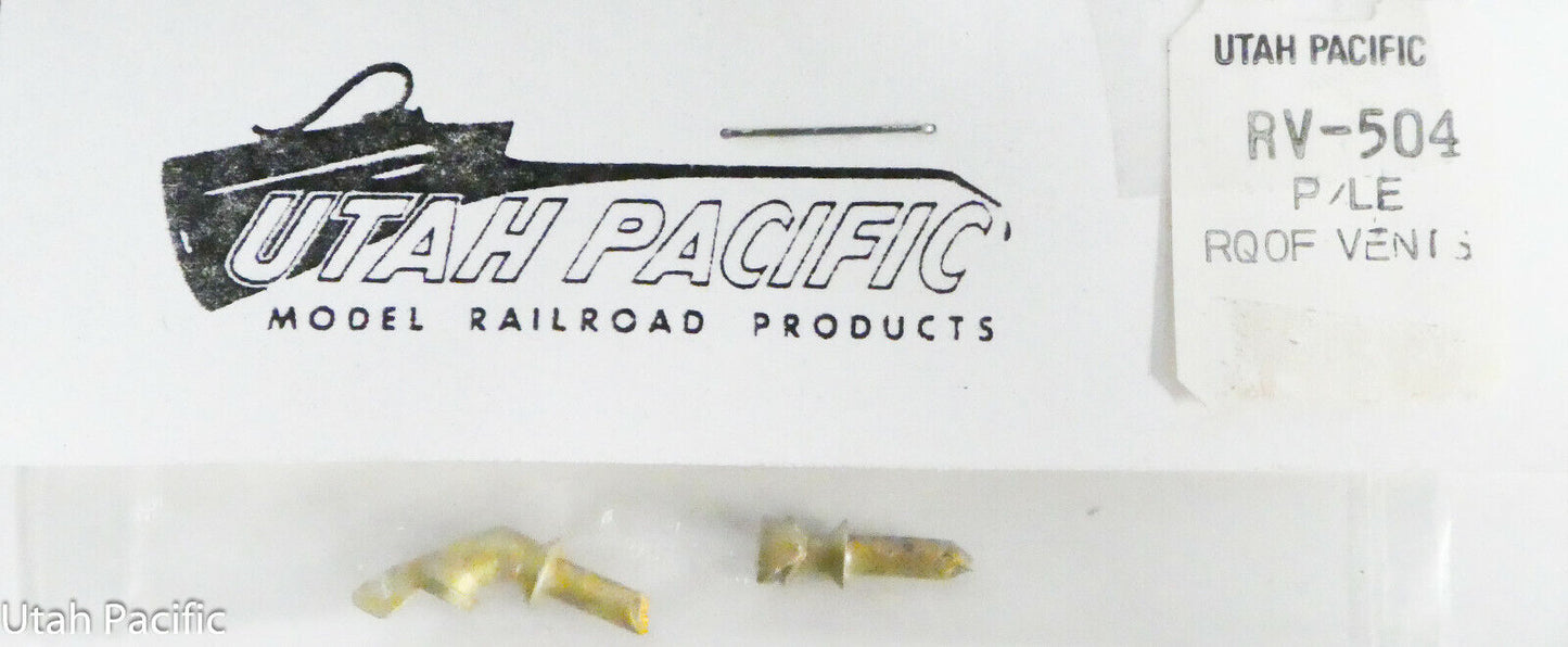 Utah Pacific #504 Roof Vent Set (Brass Castings) 1:48th Scale (Made in USA)