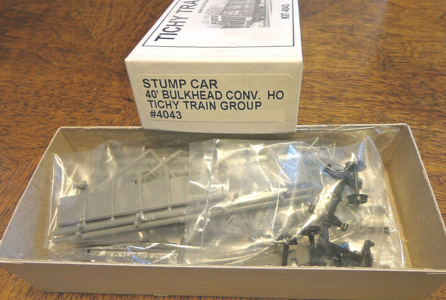 Tichy Train Group #4043 HO Stump Car (Plastic Kit) -- Undecorated - Single Car
