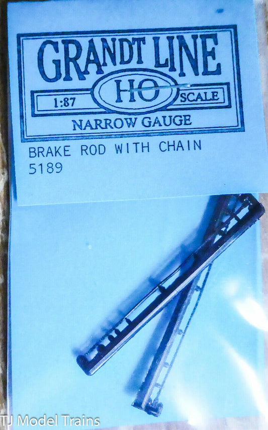 Grandt Line HO #5189 Narrow Gauge (Brake Rod w/Chain/2) (Delrin)