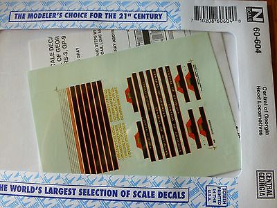 Microscale Decal N #60-604 CG Hood Diesels - RS-3, GP9, & SD9 - (1950's)-"Diese