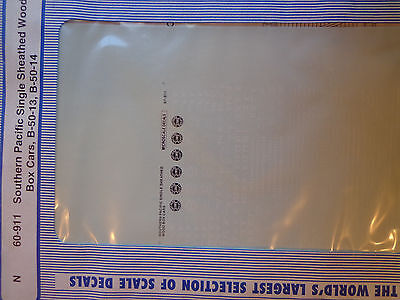 Microscale Decal N #60-911 SP Freight Wood Box Cars-"Box Car - Wood - Single Sh