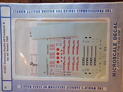 Microscale Decal N #60-657 Assorted Containers- 48' - Refrigerated Includes Ite