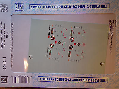Microscale Decal N #60-4211 Old Dominion Trailer - 28' - Tractor