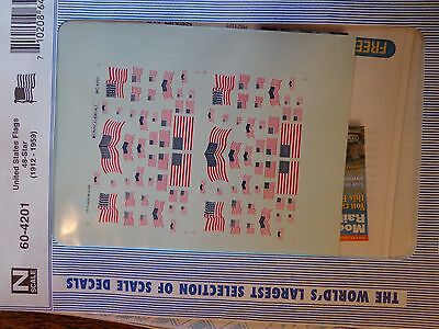 Microscale Decal N #60-4201 United States of America - 48 Star (1912-1959), Fla