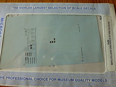 Microscale Decal N #60-478 Itel Freight-Spine Car - 4 & 10-Platform