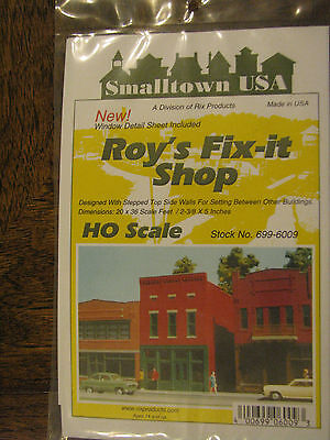 Smalltown USA HO #699-6009 Roy's Fix-It Shop 4-3/4 x 2-3/4" 11.9 x 6.9cm