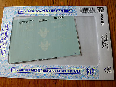 Microscale Decal HO #MC-4385 D&H 40' Box Cars.