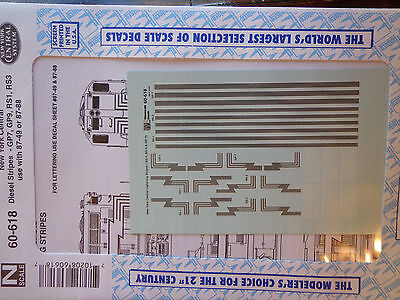 Microscale Decal N #60-618 NYC Diesels Chevrons- "Diesel - RS1, RS3, GP7, GP9 -